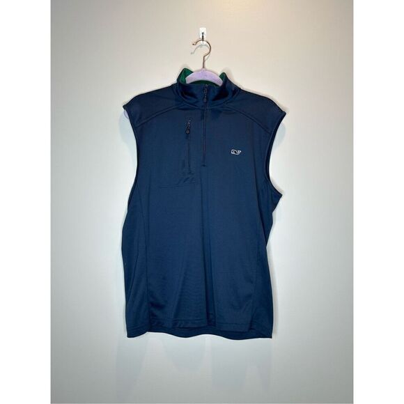 Vineyard Vines Performance Mens Vest Navy Size Small - Picture 1 of 5